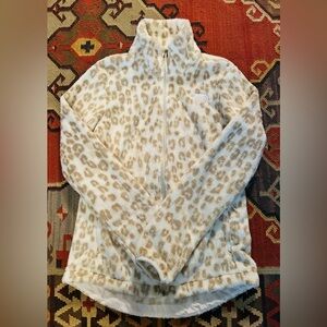 The North Face plush mock neck full zip jacket